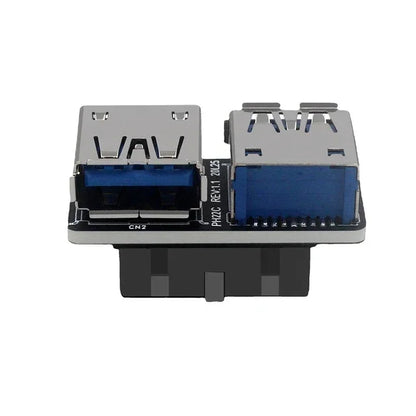 USB 3.0 19/20-Pin to Dual USB-A Motherboard Adapter