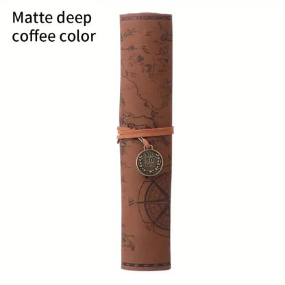 Vintage Treasure Map Roll Pencil Case