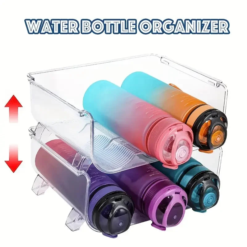 Stackable Transparent Bottle & Mug Storage Rack