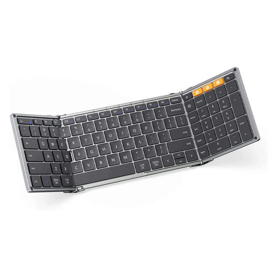 Foldable Bluetooth Keyboard with Numeric Keypad