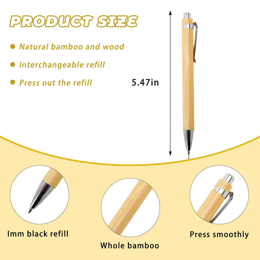 Bamboo Ballpoint Pen Set