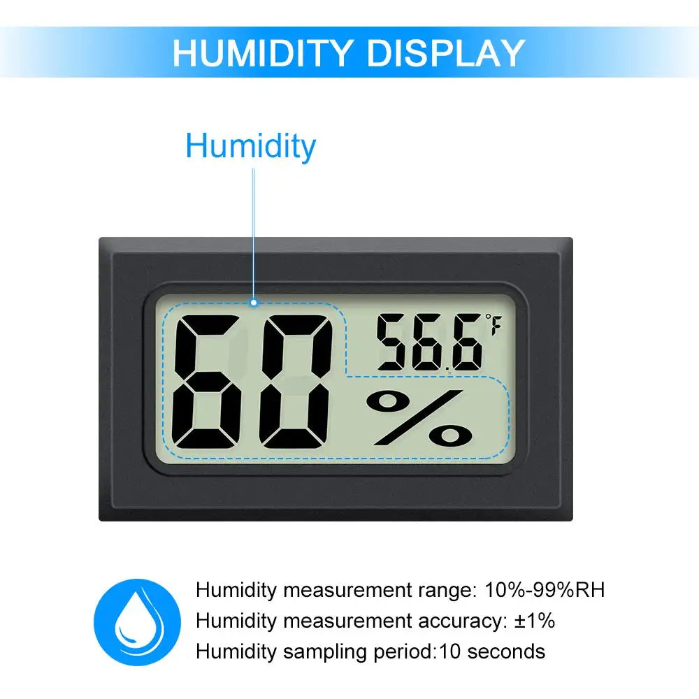 Reptile Thermometer & Humidity Gauge
