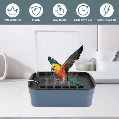 Automatic Bird Bath with Circulating Water Fountain