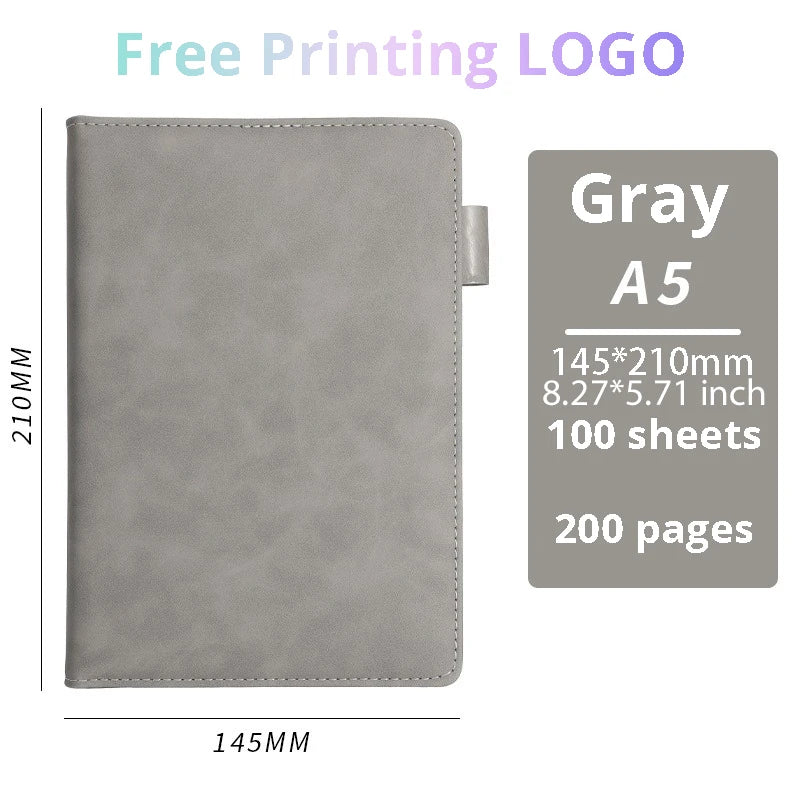 Customisable PU Leather Business Notebook