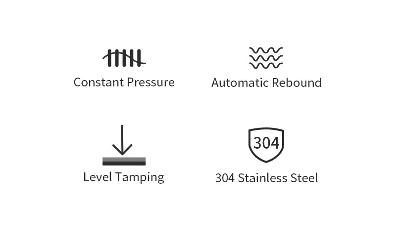 30lb Calibrated Coffee Tamper with Double Spring for Espresso Portafilters