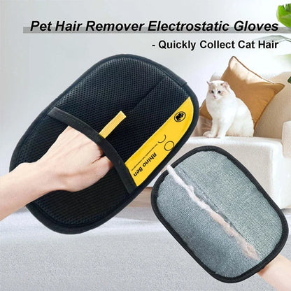 Pet Hair Removal Grooming Glove