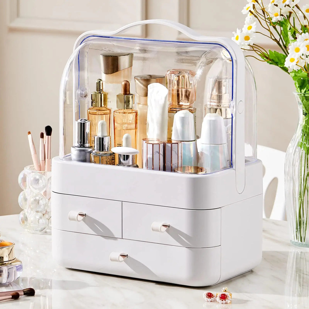 Large Cosmetic Organizer with Drawers