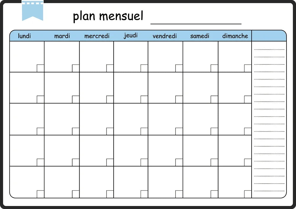 A3 Magnetic Weekly & Monthly Planner Whiteboard for Fridge