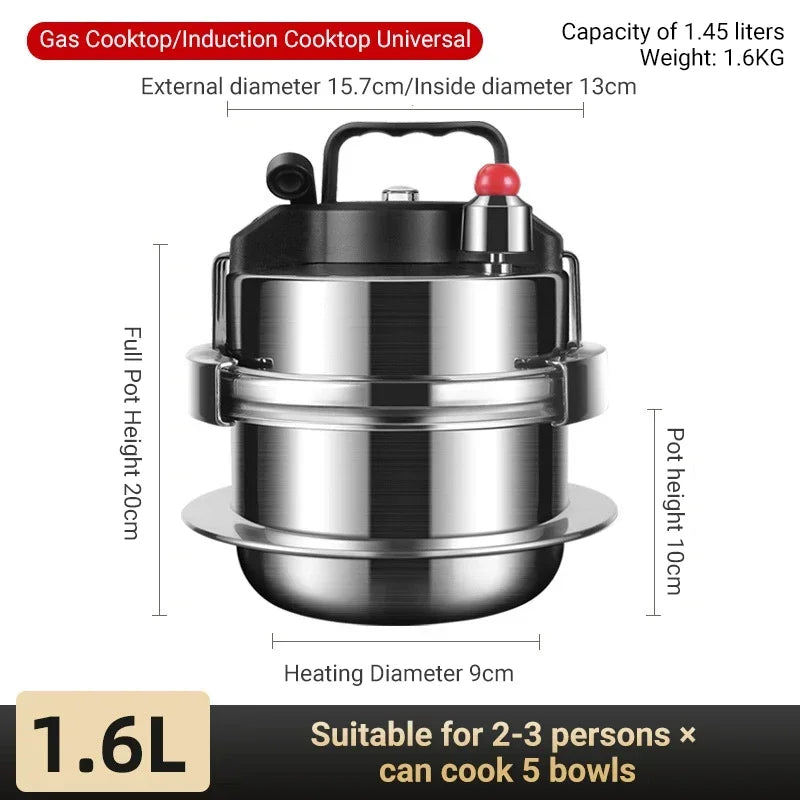 Portable Stainless Steel Pressure Cooker