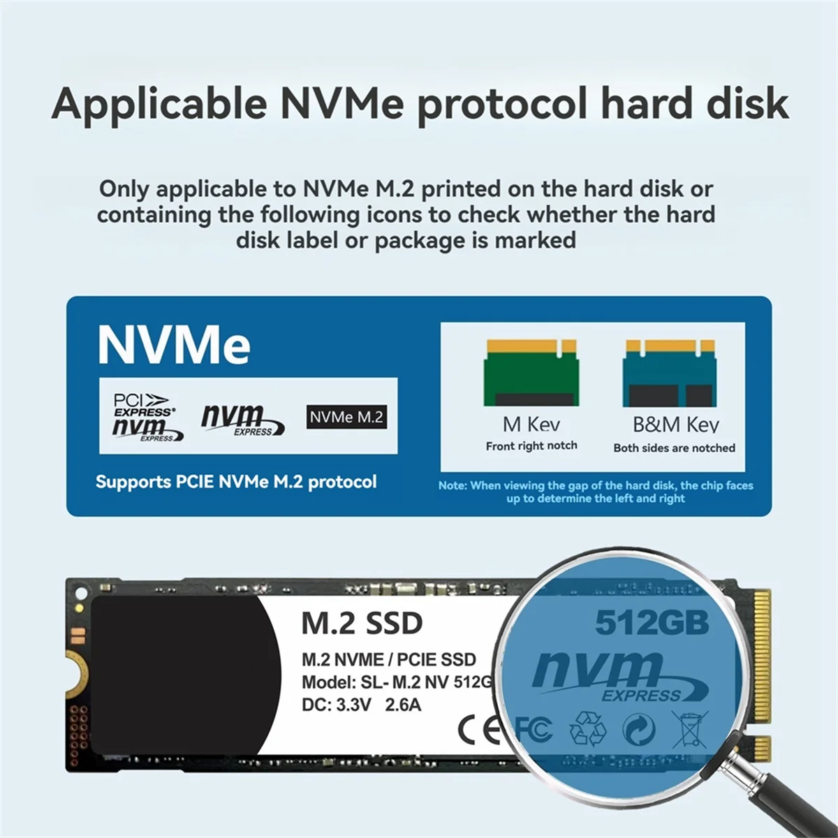 USB 3.2 Gen 2 NVMe & SATA M.2 SSD External Enclosure
