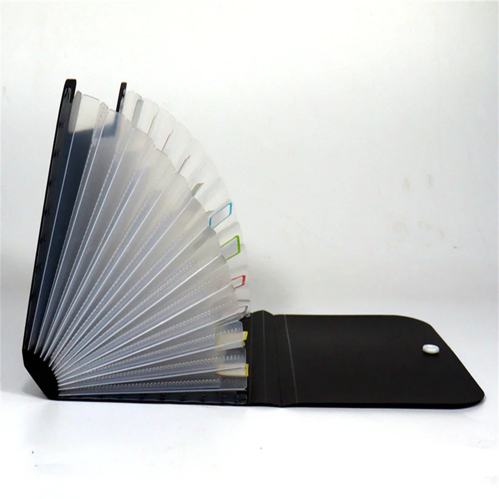 A6 Expandable Accordion File Folder with Index Labels