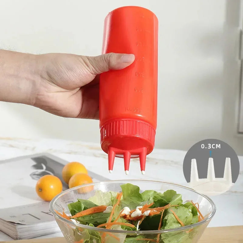 3-Hole Squeeze Condiment Bottle