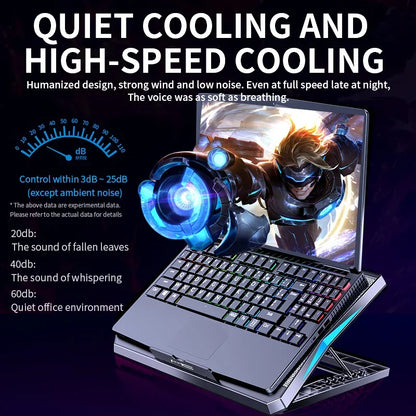 Q3 Six-Fan Gaming Laptop Cooling Pad