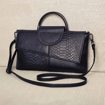 Soft PU Leather Flap Handbag