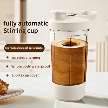 450ml USB Rechargeable Electric Protein Shaker Bottle