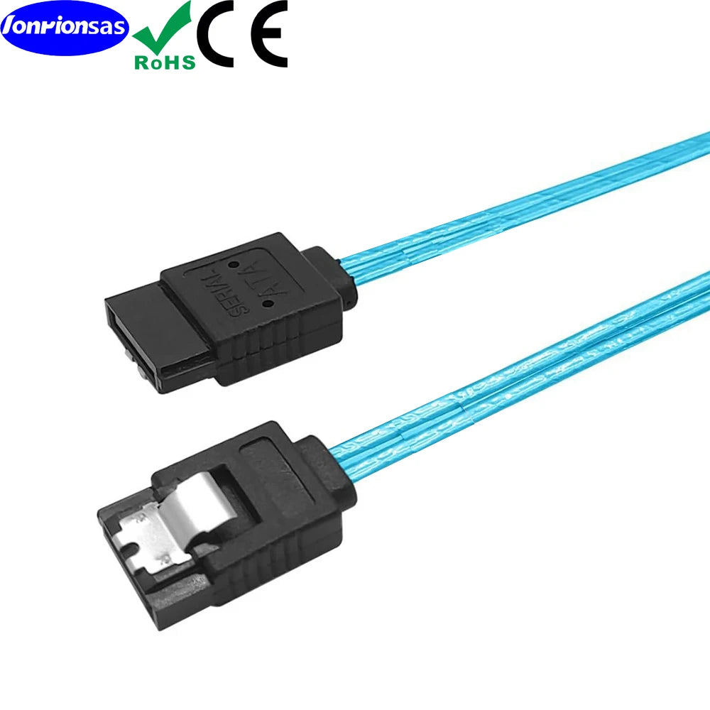 SATA III 12Gbps Data Cable with Locking Latch