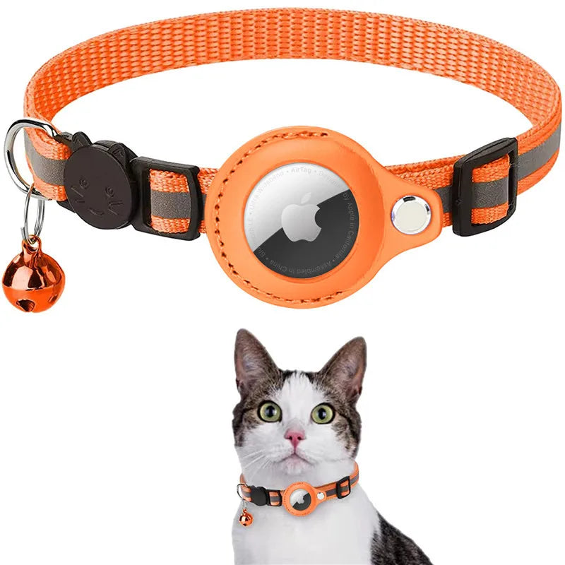 Adjustable Kitten Collar with AirTag Case