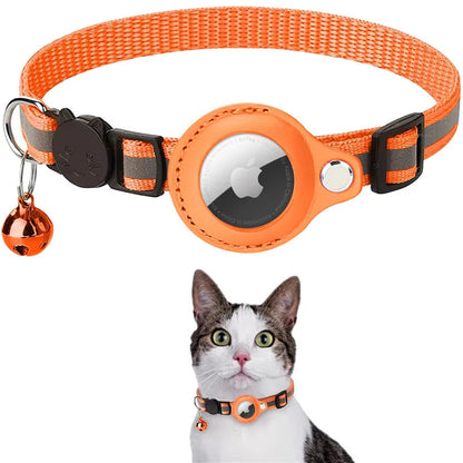 Adjustable Kitten Collar with AirTag Case