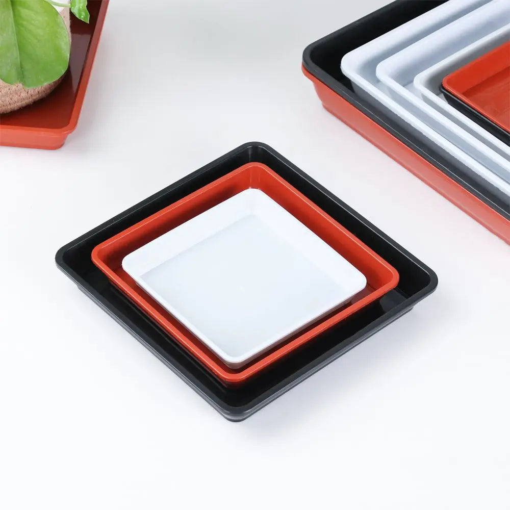 Square Plastic Plant Pot Saucer