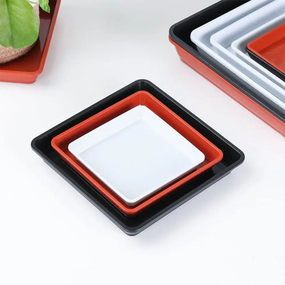 Square Plastic Plant Pot Saucer