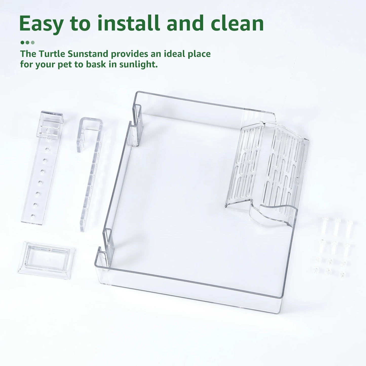 Adjustable Acrylic Turtle Basking Platform