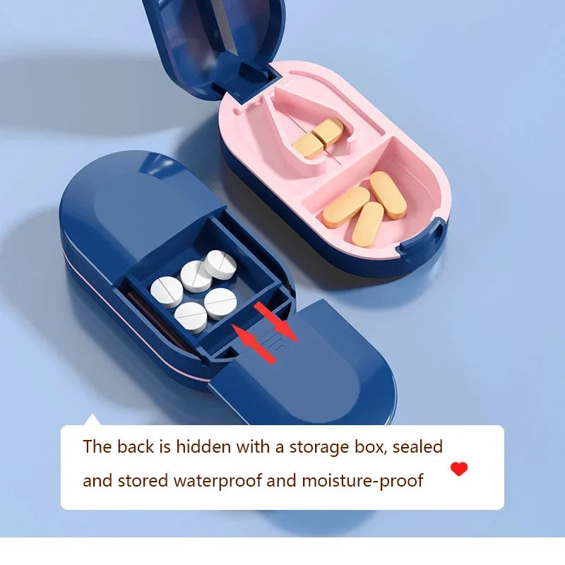 Portable Pill Cutter & Storage Case