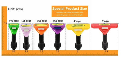 Pet Deshedding Grooming Comb for Cats & Dogs