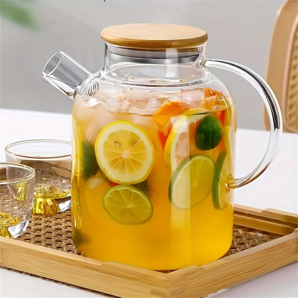 Large Capacity Heat-Resistant Glass Teapot