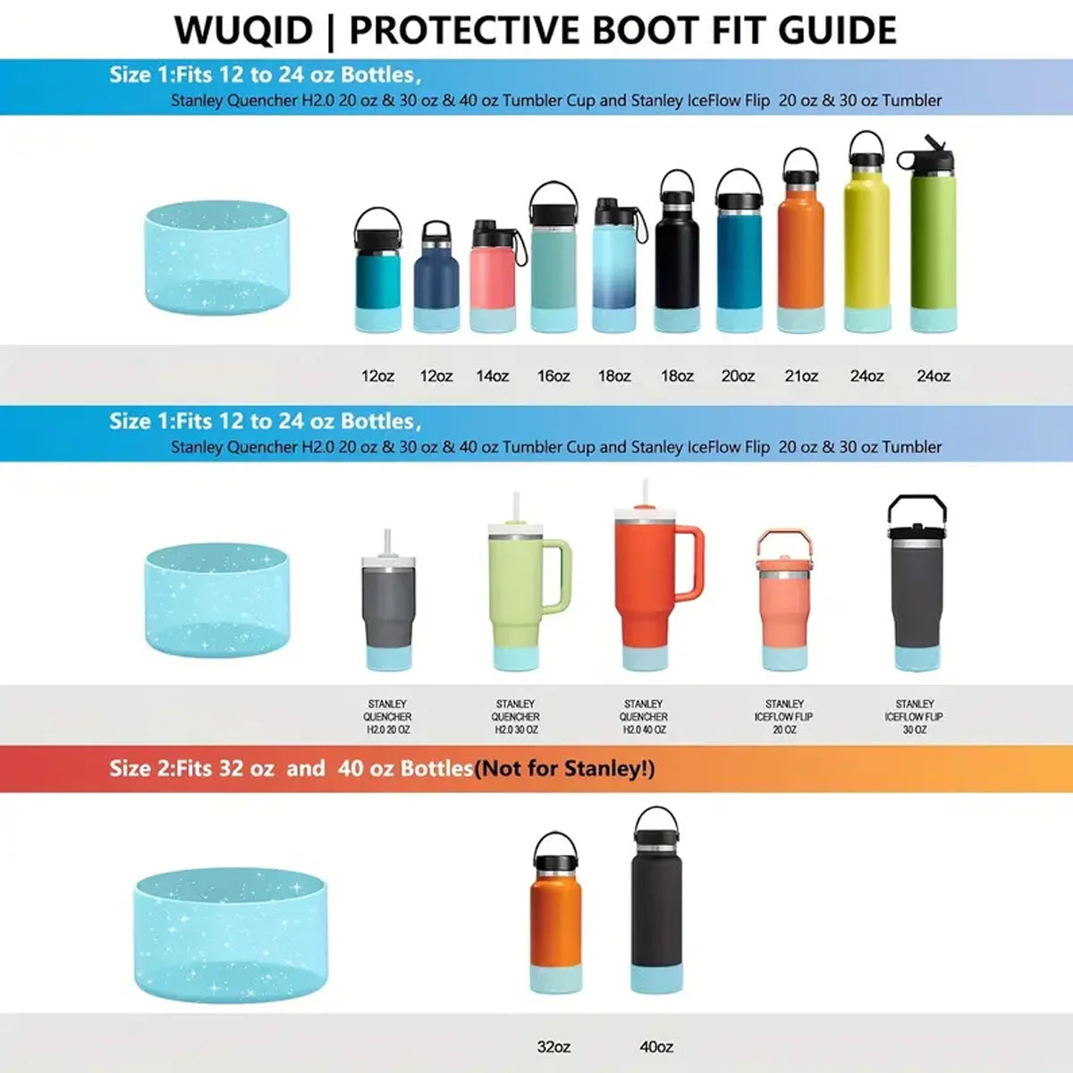 Silicone Cup Bottom Sleeves