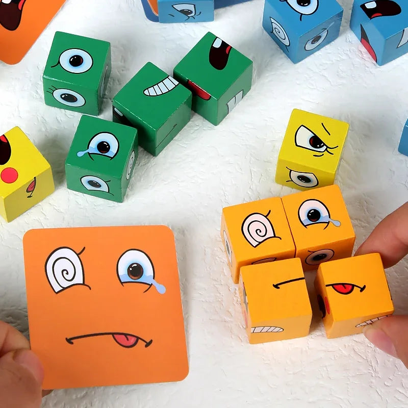 Emotion Expression Block Puzzle Game