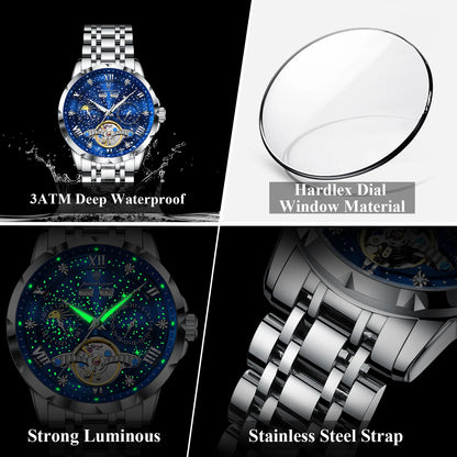 Men's Automatic Skeleton Mechanical Watch