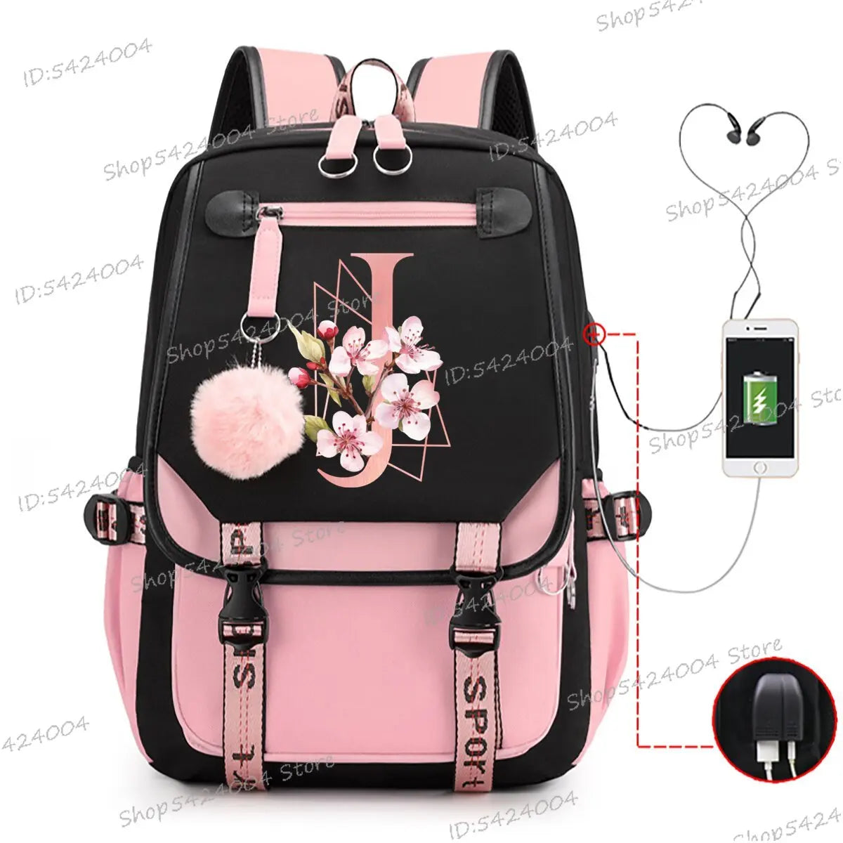 School & Travel Backpack with Laptop Compartment