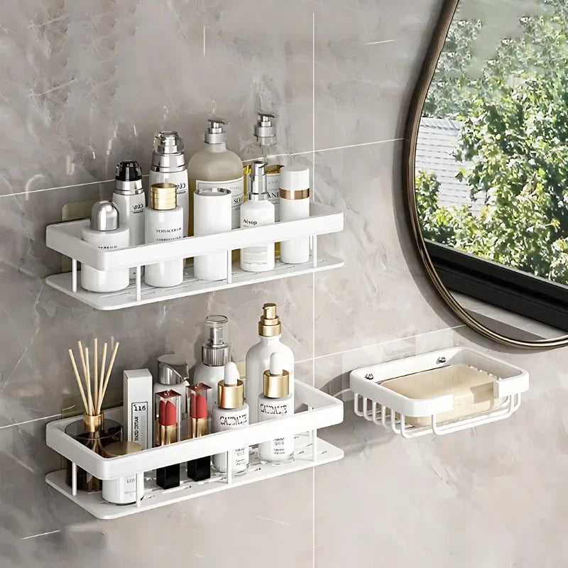 Wall-Mounted Corner Storage Shelf Set