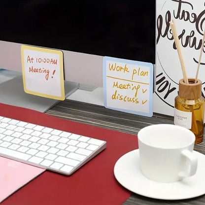 Reusable Magnetic Whiteboard Sticky Notes for Fridge, Whiteboard & Office Organization