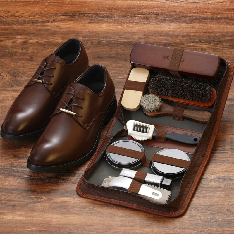 Horsehair Shoe Care Cleaning & Polishing Kit