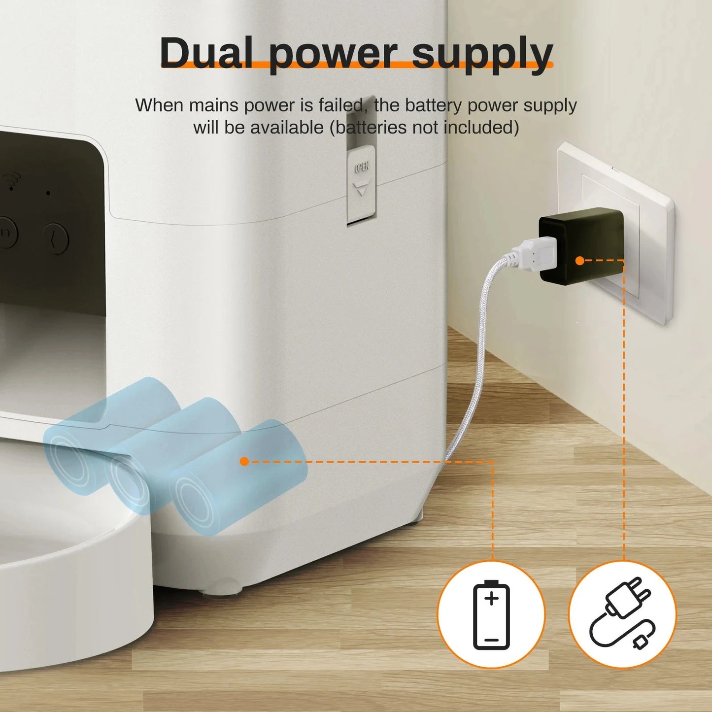 Programmable Timed Dry Food Dispenser for Cats & Small Dogs