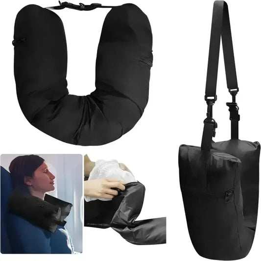 Fillable Travel Neck Pillow Bag