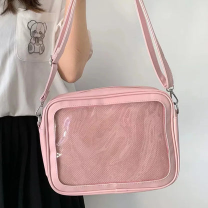 Japanese Ita Crossbody Bag with Display Window