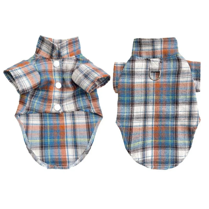 Classic Plaid Dog Shirt