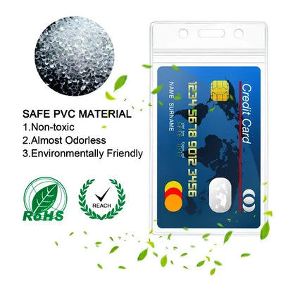 Waterproof Clear ID Badge Holder Sleeve