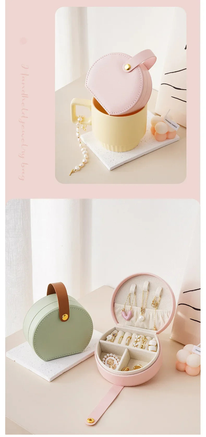 Mini Travel Jewelry Organizer Case