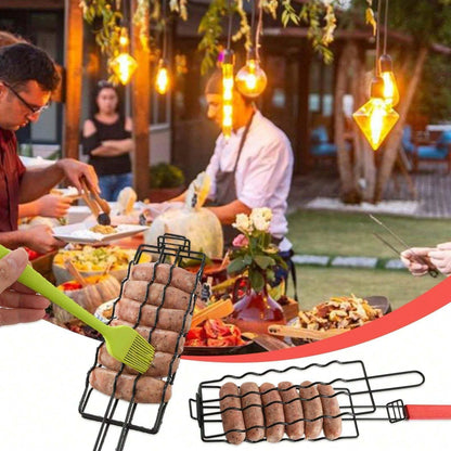 Removable Hot Dog Grill With Wooden Handle