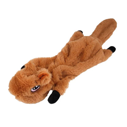 Plush Dog Chew Toy with Squeaker Animal Shape