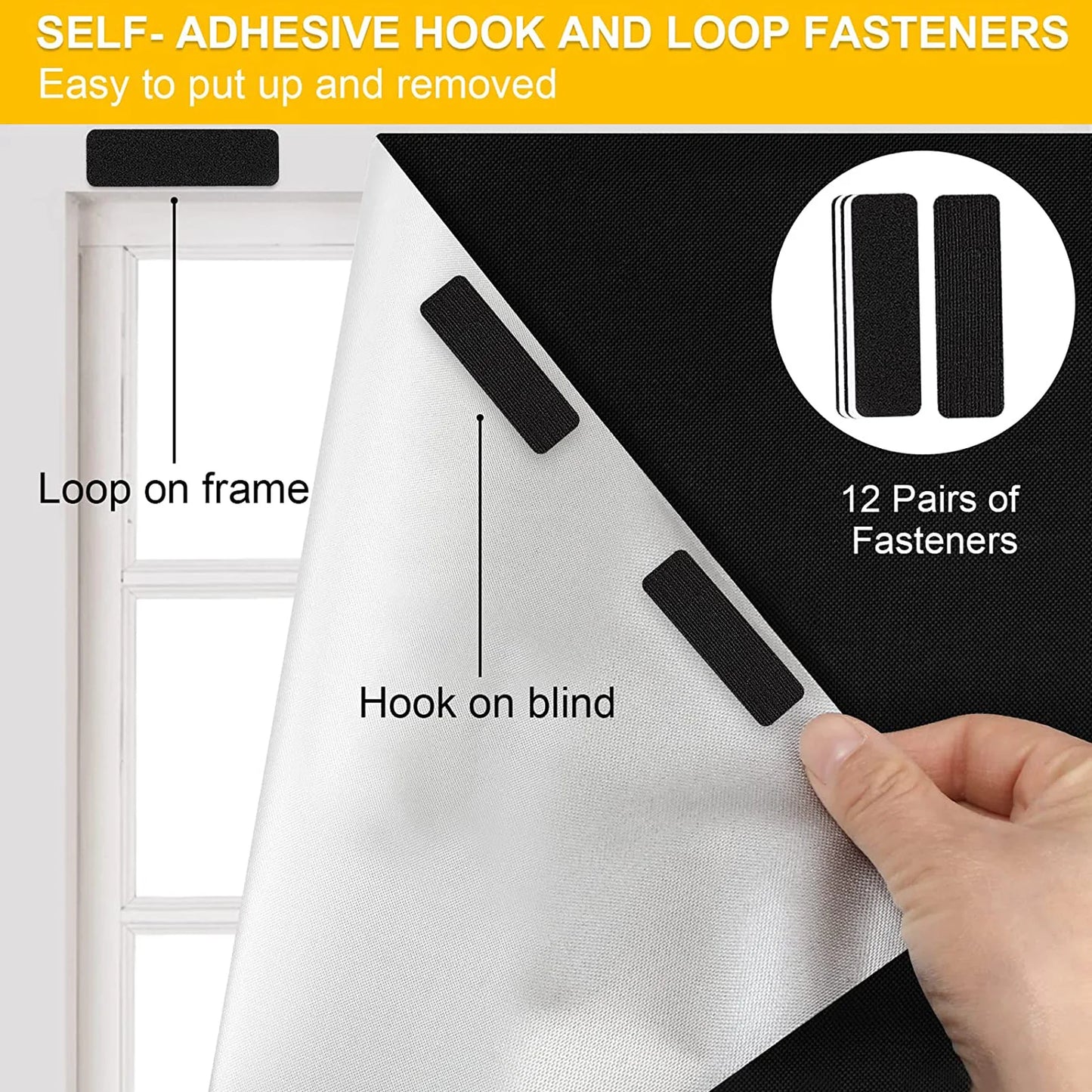 Removable Blackout Window Cover
