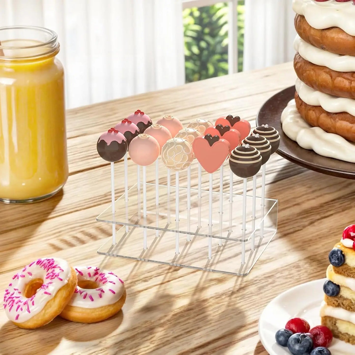 Acrylic Cake Pop Stand with Sticks