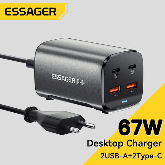 Essager 67W GaN Desktop USB-C Fast Charger