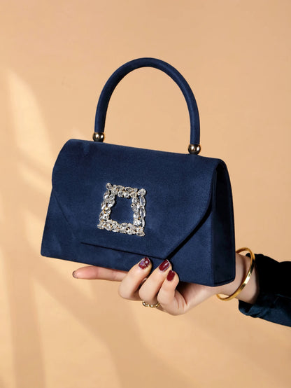 Velvet Evening Clutch Handbag