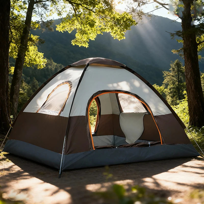 Automatic 4-Season Family Camping Tent for 3–4 People