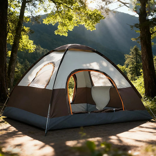 Automatic 4-Season Family Camping Tent for 3–4 People