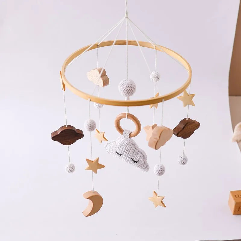 Wooden Baby Crib Mobile